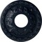 Ekena Millwork Leaf Ceiling Medallion (Fits Canopies up to 4 3/4"), 11 3/8"OD x 3 5/8"ID x 1 1/8"P, Midnight Dream CM11LFMDF - alternate 1